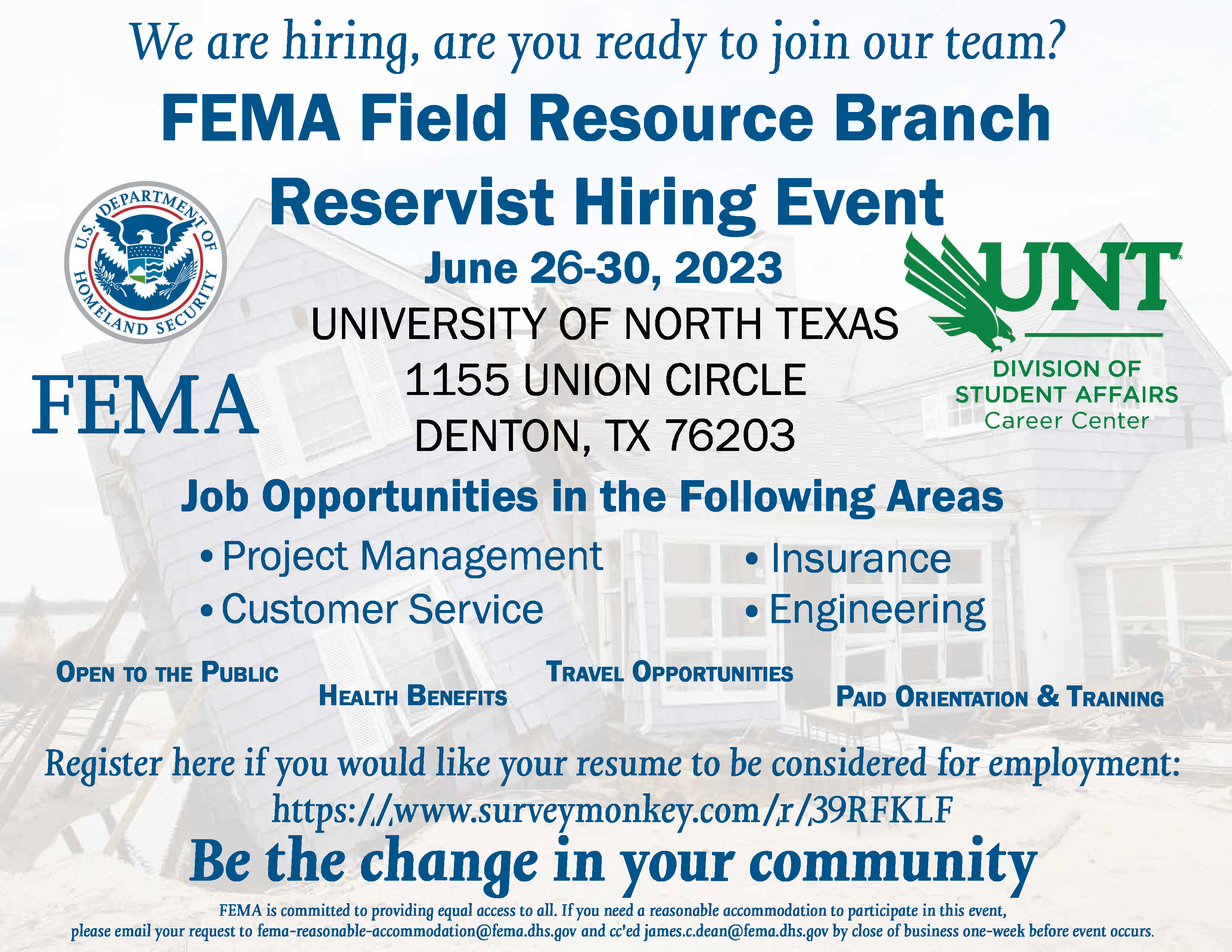 Recruitment Events and Webinars FEMA.gov